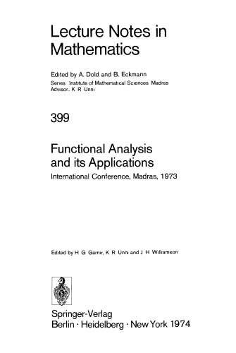 Functional Analysis and its Applications