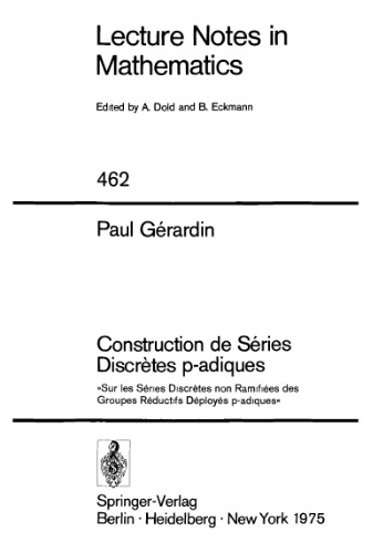 Construction de Series Discretes p-adiques
