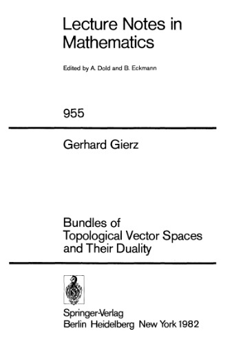 Bundles of Topological Vector Spaces and Their Duality
