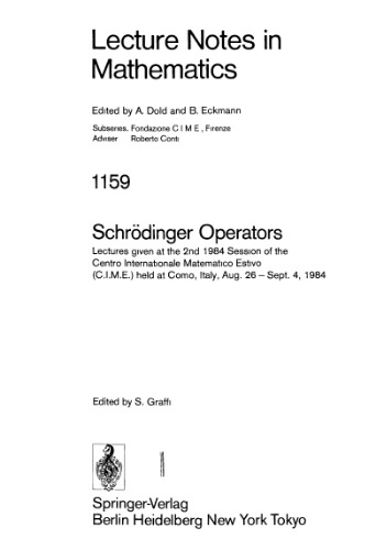 Schroedinger Operators