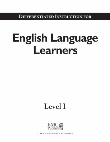 Differentiated Instruction for English Language Learners, Level I