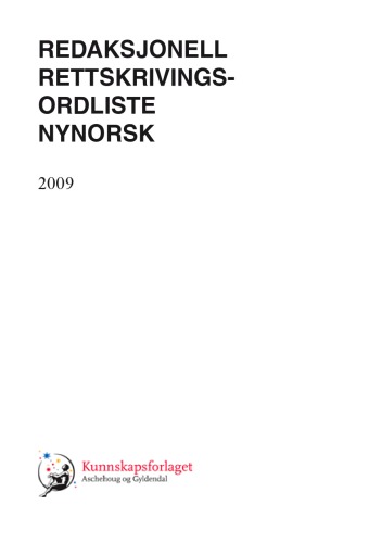 Redaksjonell rettskrivningsordliste nynorsk