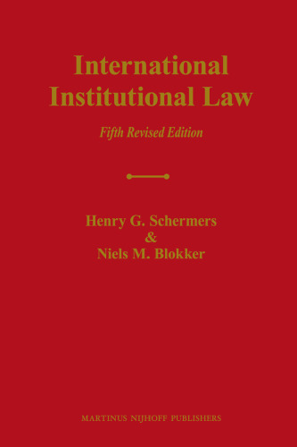 International Institutional Law  