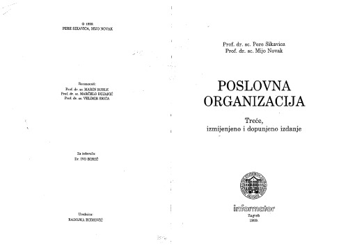 Poslovna organizacija