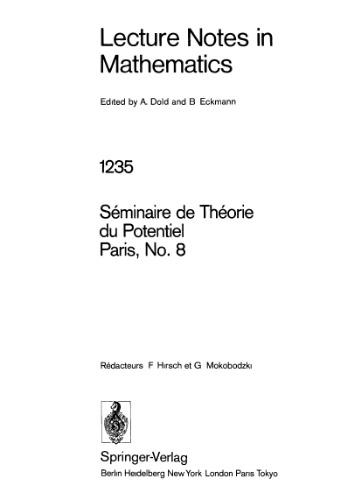 Seminaire de Theorie du Potentiel Paris No 8