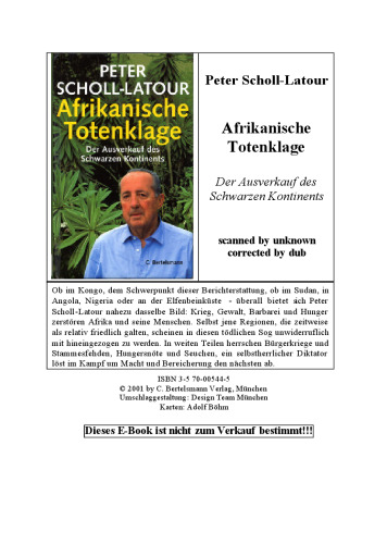 Afrikanische Totenklage. Der Ausverkauf des Schwarzen Kontinents