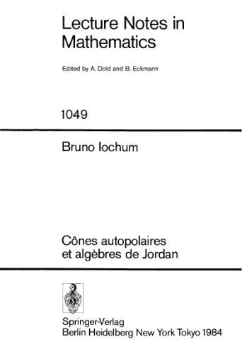 Cones Autopolaires et Algebres de Jordan