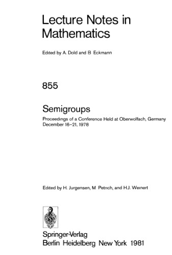 Semigroups