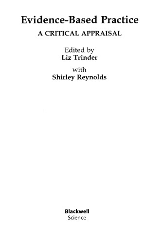 Evidence-based practice: a critical appraisal