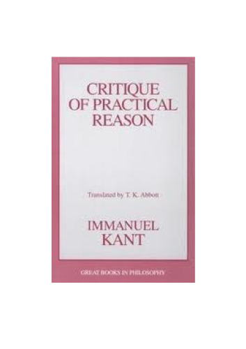 Critique of Practical Reason