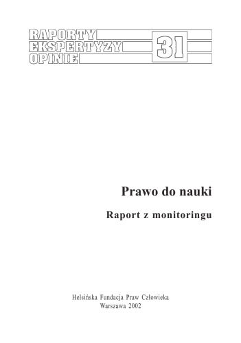 Prawo do nauki: raport z monitoringu