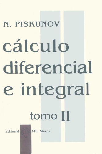 Cálculo diferencial e integral - Tomo II  