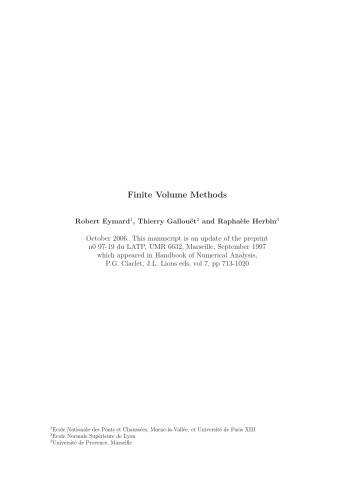 Finite Volume Methods