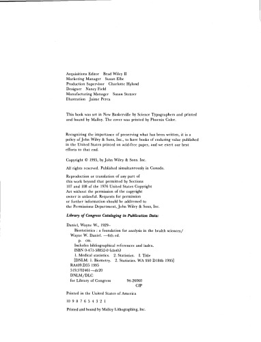 Biostatistics: A Foundation for Analysis in the Health Sciences 6th Edition  