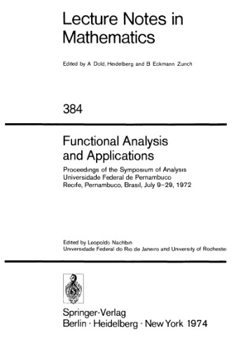 Functional Analysis and Applications