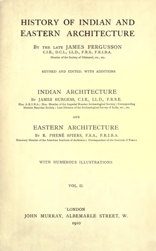 History of Indian and Eastern Architecture, Vol 2