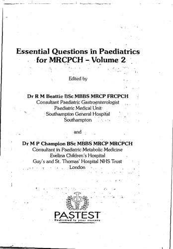 Essential Questions in Paediatrics for MRCPCH (v. 2)  