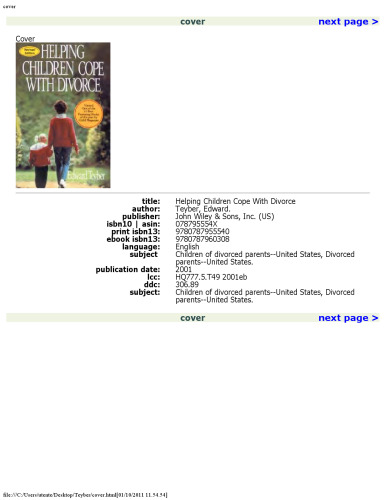 Helping Children Cope with Divorce, Revised and Updated Edition