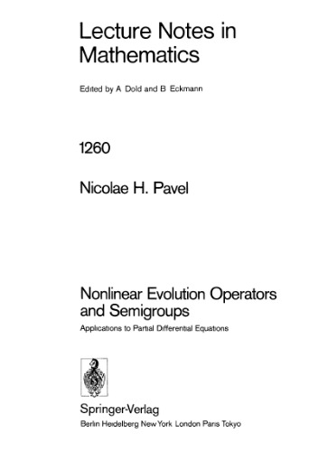 Nonlinear Evolution Operators and Semigroups