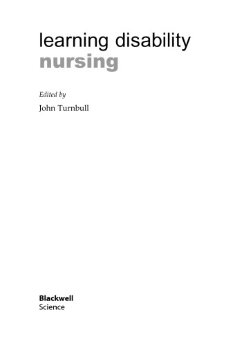 Learning disability nursing