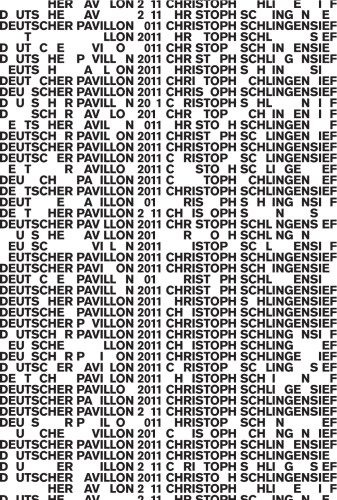 Christoph Schlingensief: German Pavillon: 54th Venice Biennale 2011