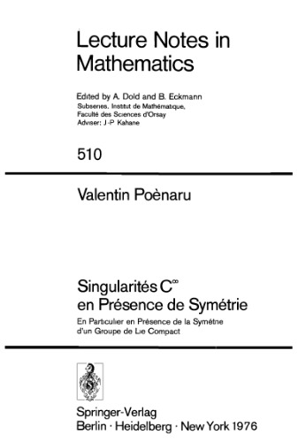 Singularites C8 en Presence de Symetrie