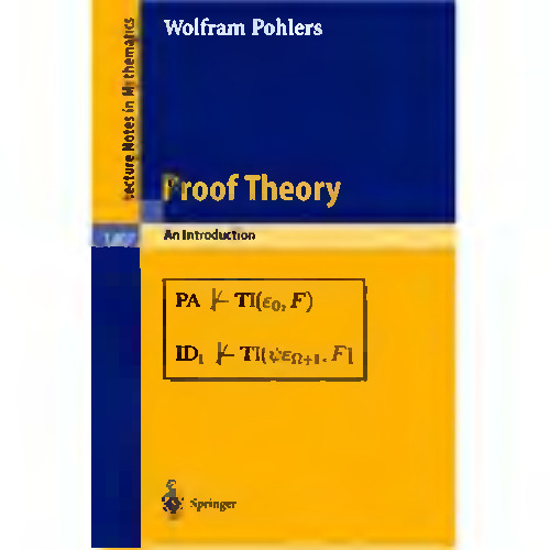 Proof Theory. An Introduction