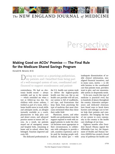 The New England Journal of Medicine - Nov 10, 2011 - Vol. 365 No. 19