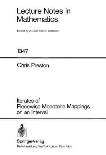 Iterates of Piecewise Monotone Mappings on an Interval
