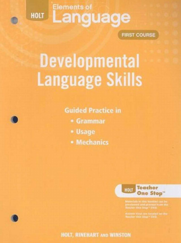 Elements of Language Developmental Language Skills, First Course  