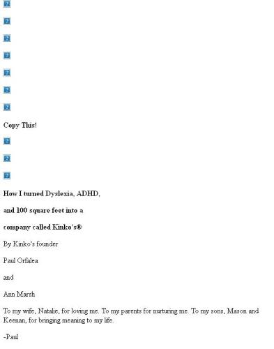 Copy This!: How I Turned Dyslexia, ADHD, and 100 Square Feet Into a Company Called Kinko's