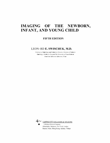Imaging of the Newborn, Infant, and Young Child Vol 1  