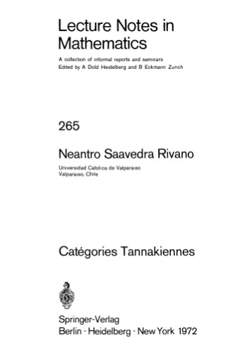 Catégories Tannakiennes