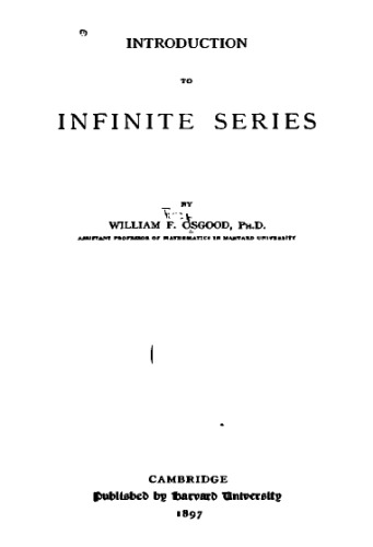 Introduction To Infinite Series  
