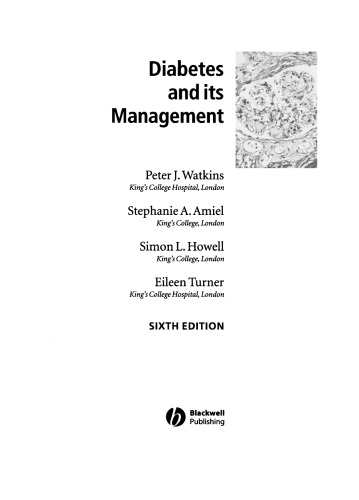 Diabetes and Its Management  