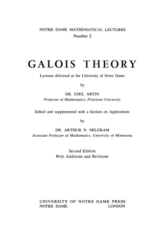 Galois Theory (Second Edition)