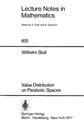 Value Distribution on Parabolic Spaces