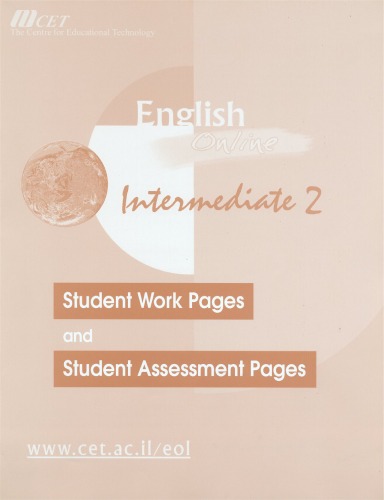 English Online: Student Work Pages and Assessment Pages, Intermediate 2