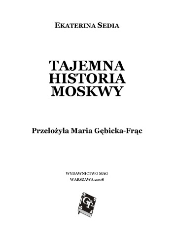 Tajemna historia Moskwy  