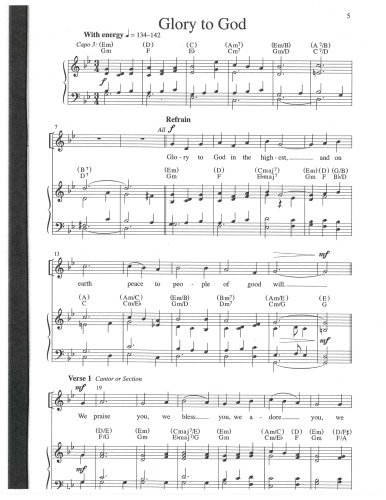 Glory to God (Mass of Creation, revisited order of mass 2010)  