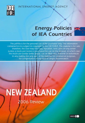 Energy policies of IEA countries: New Zealand 2006 review
