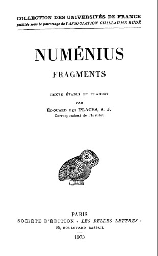Numénius: Fragments