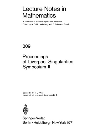 Proceedings of Liverpool Singularities Symposium II