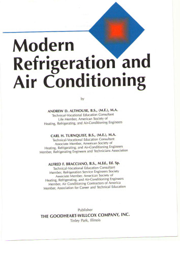 Modern Refrigeration and Air Conditioning  