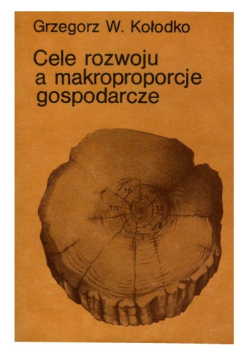 Cele rozwoju a makroproporcje gospodarcze