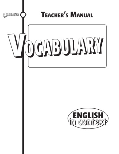 Vocabulary (English in Context)  