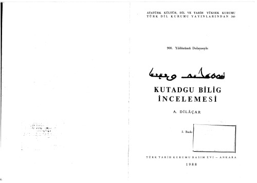 Kutadgu Bilig İncelemesi