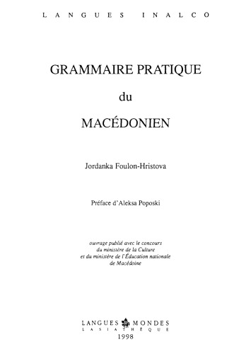 Grammaire pratique du macédonien