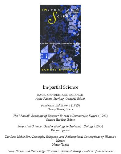 Im-partial science: gender ideology in molecular biology  