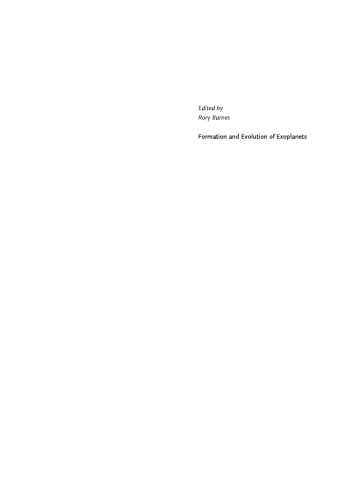 Formation and Evolution of Exoplanets